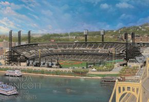 "Let's Go Bucs at PNC Park" by Linda Barnicott, Pittsburgh's Painter of Memories