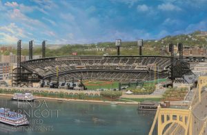 "Let's Go Bucs at PNC Park" by Linda Barnicott, Pittsburgh's Painter of Memories