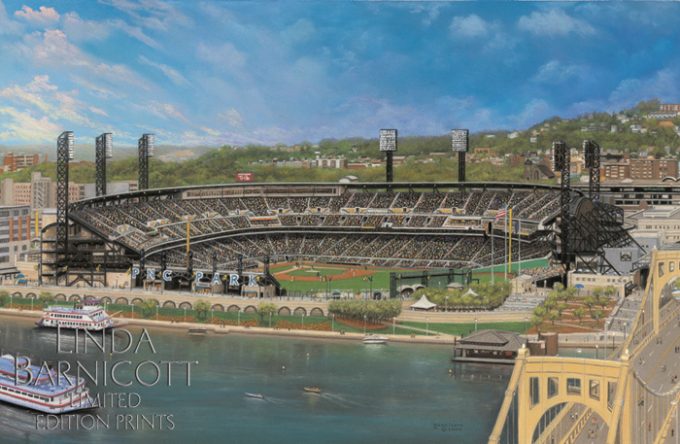 "Let's Go Bucs at PNC Park" by Linda Barnicott, Pittsburgh's Painter of Memories