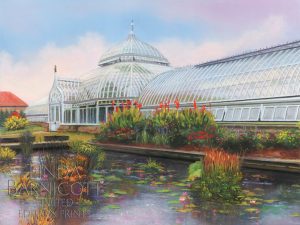 "Oasis of Beauty at Phipps" by Linda Barnicott, Pittsburgh's Painter of Memories