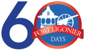 The logo for Fort Ligonier Day's 60th Anniversary