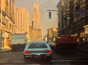 This image is a photo of Oakland in the early 1990s. 