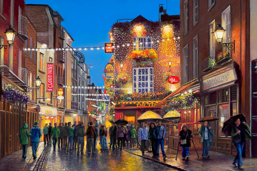 "Echos of Dublin Nights" Magnet
