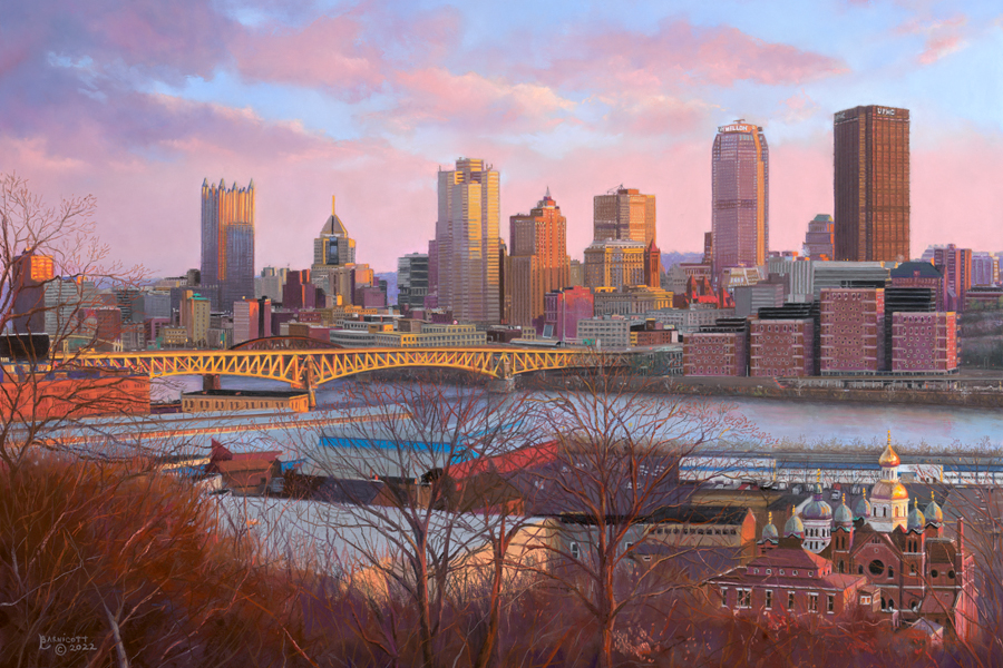 “Pittsburgh At First Light” Magnet